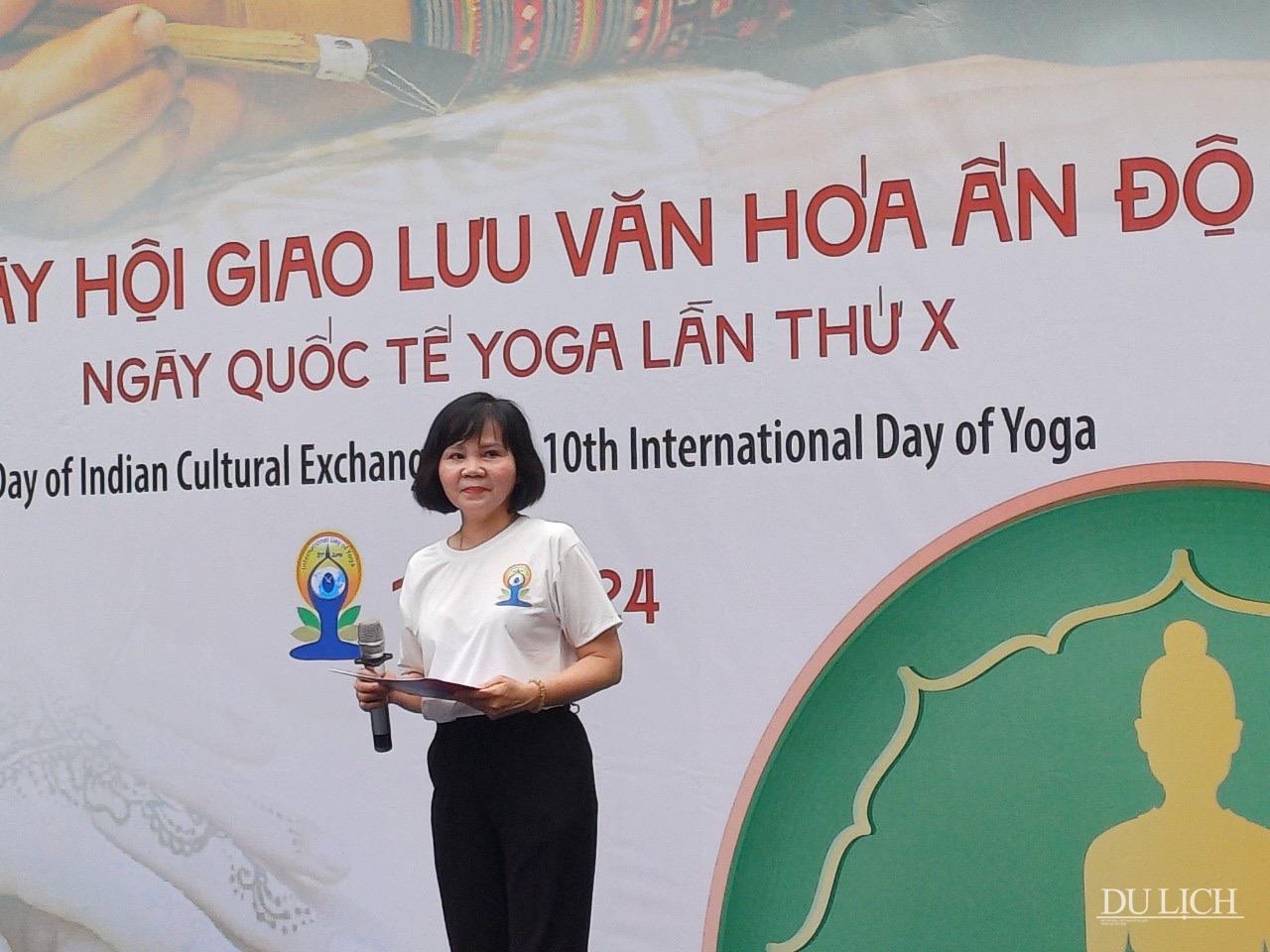 Giám đốc Bảo tàng Bảo tàng Phụ nữ Việt Nam Nguyễn Thị Tuyết phát biểu